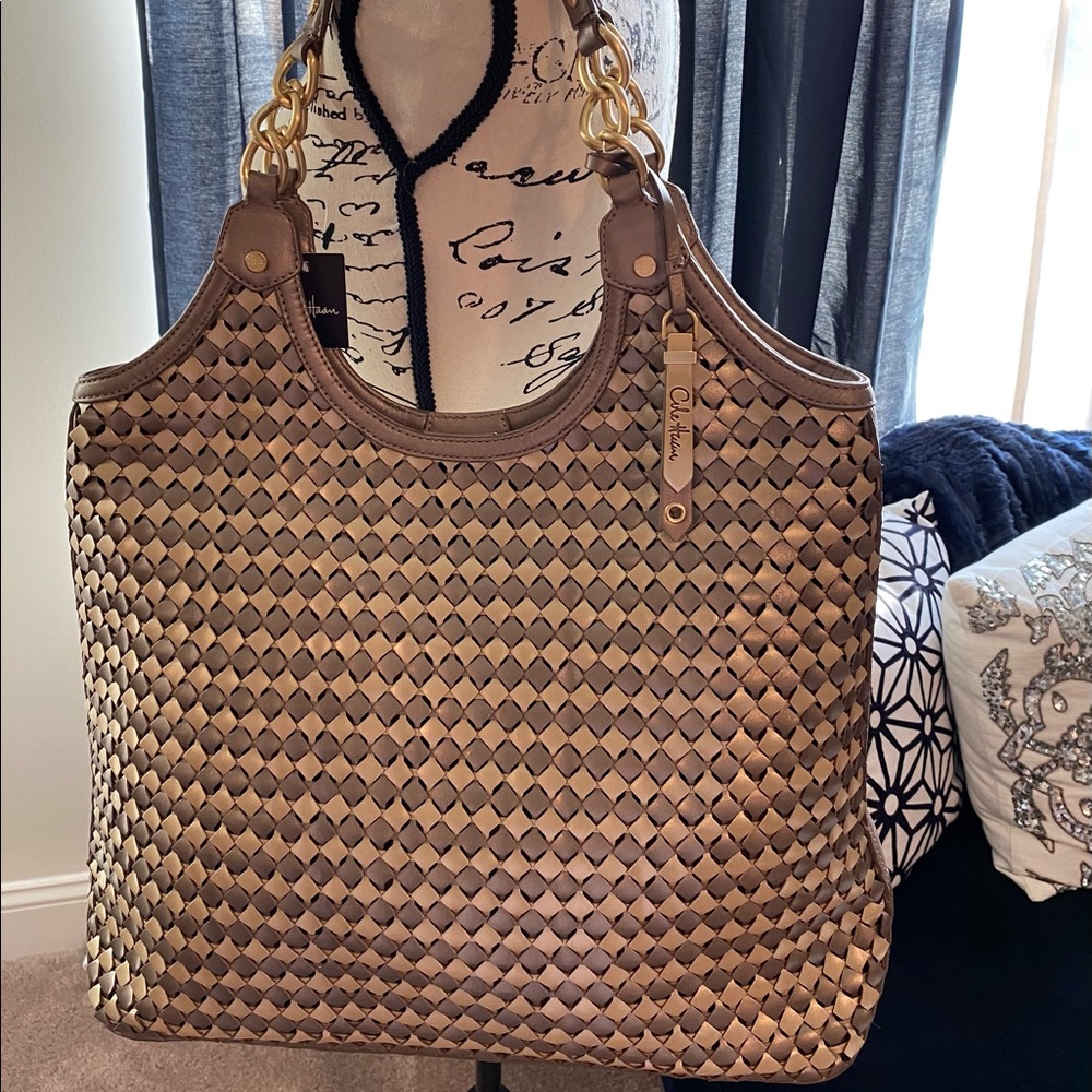 ✨Cole Haan✨FLASH SALE!!!✨NWT!✨Genevieve RARE! Weave Bag - Picture 12 of 15